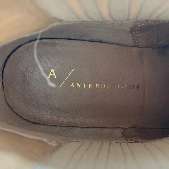 BY ANTHROPOLOGIE Dusty Rose Pink Suede Chelsea Heeled Western Boots Booties Sz 6 - Picture 5 of 8